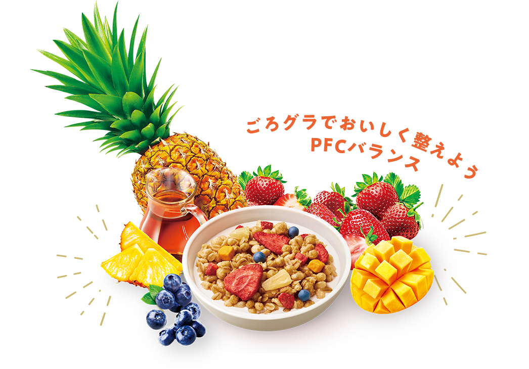 ごろグラで美味しく整えよう　PFCバランス