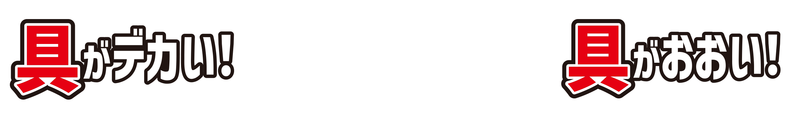 具がデカい！具がおおい！